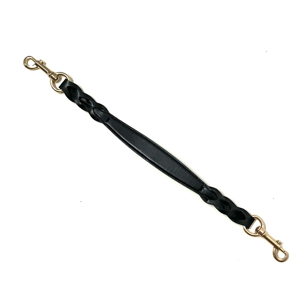 Coach Black and Gold Braided Bag Strap
